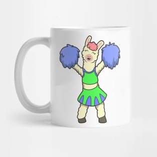 Cartoon Cheerleader Llama Mug